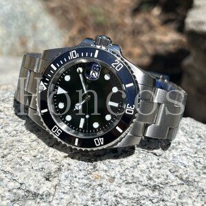 DIY Custom Made SUB MODS Style Watch NH35 Automatic 126610LN Silver Oyster